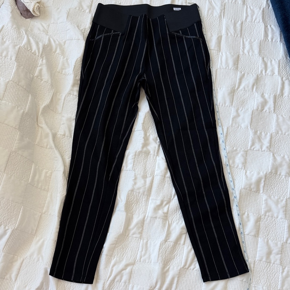 Black Pinstripe Pants